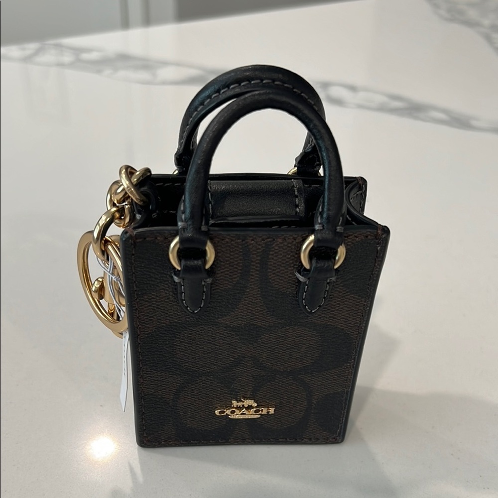 Cute. COACH Mini Bag Charm. - Picture 4 of 16